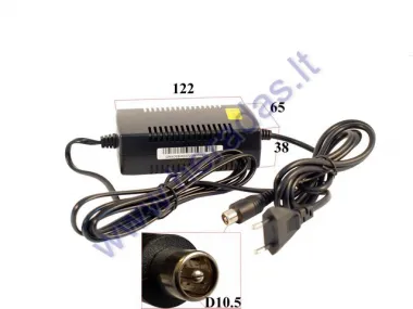 24V  LITHIUM-ION BATTERY CHARGER. SUITABLE FOR ELECTRIC SKATEBOARD, ELECTRIC BICYCLE, FOR OTHER ELECTRONIC DEVICES. CONNECTION RCA 29.4V 2A