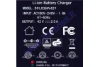 36V Lithium-ion battery charger. Suitable for electric skateboard, electric bicycle, electric wheelchair trailer 36V battery charging.   (42V -2A)