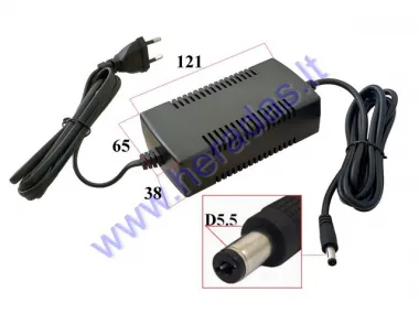 36V LITHIUM-ION BATTERY CHARGER. SUITABLE FOR ELECTRIC SKATEBOARD, ELECTRIC BICYCLE, ELECTRIC WHEELCHAIR TRAILER 36V BATTERY CHARGING 42V 2A  FOR MODEL DL3  LIGHT