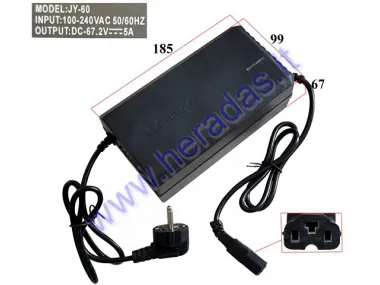 67.2V Battery charger for electric motor scooter CITYCOCO