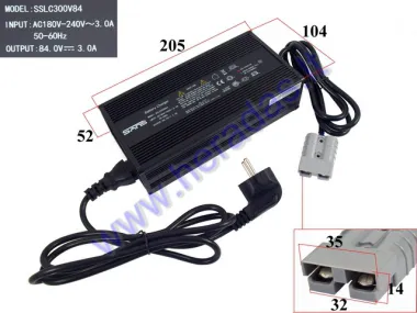 72V/20Ah  LITHIUM-ION BATTERY CHARGER. SUITABLE FOR ELECTRIC MOTOR SCOOTER HAWK