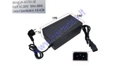 72V/32Ah 4.0-4.3A charger for electric scooter PRAKTIK2 lead batteries.