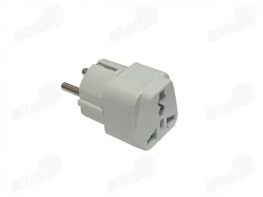 Adapteris Perėjimas AC/AC UK/USA/IT/CH lizdas - EURO kištukas su įžeminimu