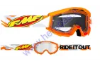 Akiniai motociklininko skaidrūs FMF VISION GOGGLE CORE, Flame