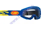Akiniai motociklininko skaidrūs FMF VISION GOGGLE CORE, Flame
