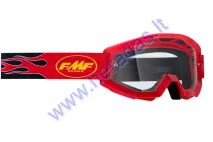 Akiniai motociklininko skaidrūs FMF VISION GOGGLE CORE, Flame