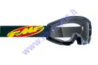 Akiniai motociklininko skaidrūs FMF VISION GOGGLE CORE, Flame