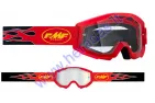 Akiniai motociklininko skaidrūs FMF VISION GOGGLE CORE, Flame