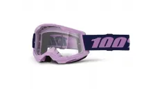 Akiniai motociklininko skaidrūs STRATA 2 PURPLE violetiniai
