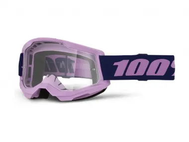 Akiniai motociklininko skaidrūs STRATA 2 PURPLE violetiniai