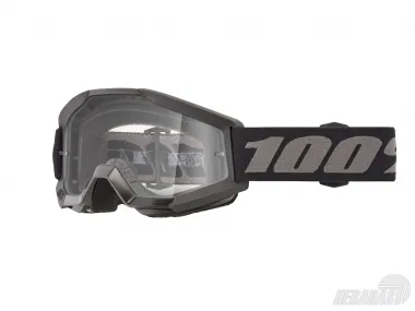 Akiniai motociklininko skaidrūs vaikiški 100% strata mini