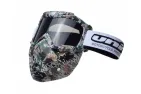 MOTORCYCLIST GOGGLES BLACK LENS  FULL FACE UNIT 655 CAMO