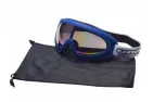 MOTORCYCLIST GOGGLES BLACK LENS UNIT 13 BLUE