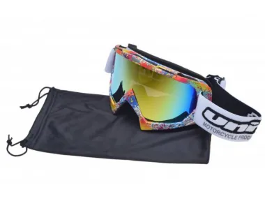 MOTORCYCLIST GOGGLES BLACK LENS UNIT 18 COLORED