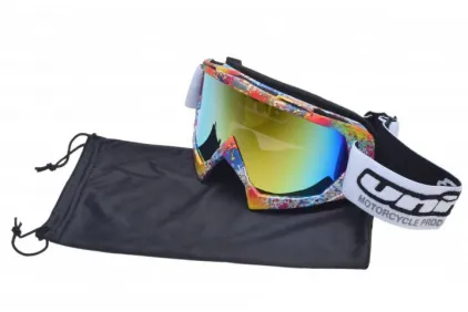 MOTORCYCLIST GOGGLES BLACK LENS UNIT 18 COLORED