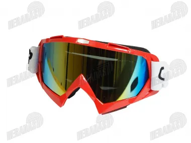 Akiniai motociklininko TAMSINTI UNIT 18 RAUDONI