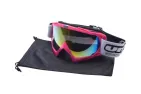 MOTORCYCLIST GOGGLES BLACK LENS UNIT 18 PINK