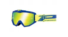 Akiniai motociklininko veidrodiniai PRO GRIP 3201FL Atzaki MX blue mėlyni