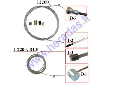 Universal throttle and clucth cable repair kit