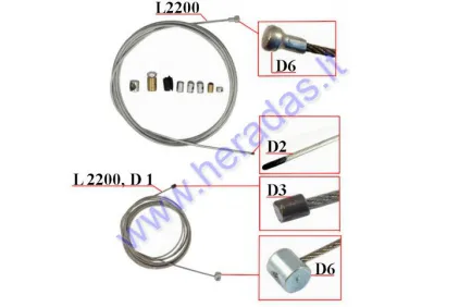 Universal throttle and clucth cable repair kit