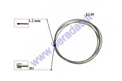 Throttle cable 1,2mm 130cm 1pc