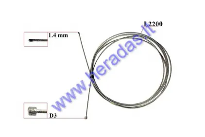 Akseleratoriaus trosas 1,4mm 220cm 1vnt