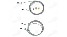 Universal repair set for throttle cable