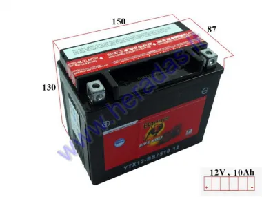 Battery 10Ah.160A 12V BANNER AGM YTX12-BS