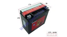 Battery 18Ah.210A 12V BANNER AGM YTX20L-BS