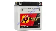 BATTERY 5Ah.50A 12V BIKE BULL BANNER YB5L-B 120x60x130mm