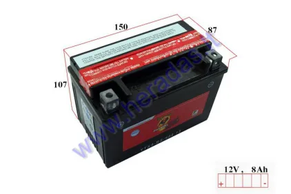 Battery 8Ah.90A 12V BANNER YTX9-BS