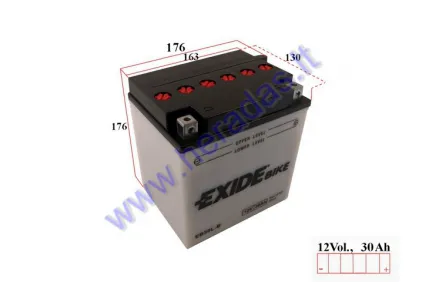 Motorcycle battery 12V 30Ah EB30L-B