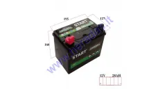 Battery for lawn mowers, tractor with standard electrical equipment  START GARDEN 12V 28AH 250A 196x128x184