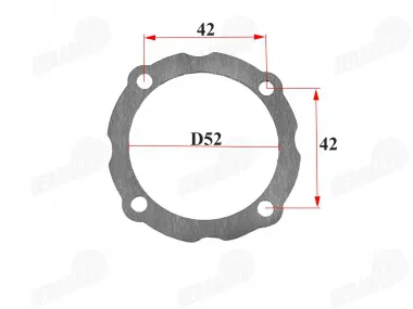 Crankshaft cover gasket for motorcycle, moped 50cc 70cc 120cc fits CHAMP DELTA, CHAMP MONTANA