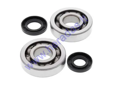 Crankshaft oil seals 16,4/30/5, 19,8/30/5  and bearings 47/20/14, 47/17/13 set for scooter 50cc GY6 4T