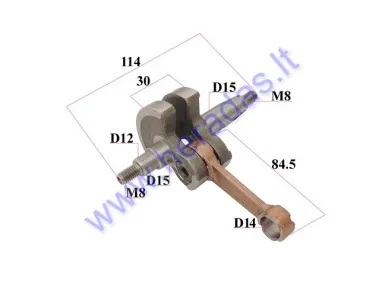 CRANK SHAFT FOR 52CC BRUSH CUTTER