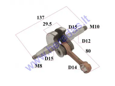 CRANKSHAFT FOR CHAIN SAW 43CC