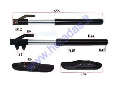 Shock absorber set for 110-150cc motorcycle suitable for APPOLO models