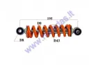 Shock absorber for 50cc motorcycle L195 spring diameter 8