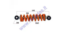 Shock absorber for 50cc motorcycle L195 spring diameter 8