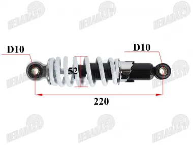 Shock absorber for ATV quad bike motorcycle L220