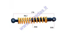 Shock absorber for ATV quad bike L270 spring diameter 6