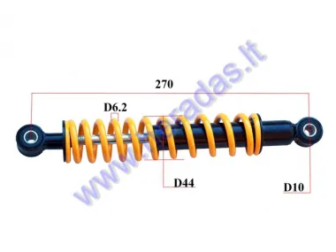 Shock absorber for ATV quad bike L270 spring diameter 6