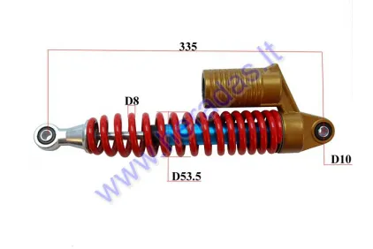 Shock absorber for ATV quad bike L335 spring diameter 8