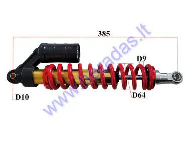 Shock absorber for ATV quad bike L385 spring diameter 9