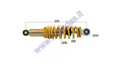 Shock absorber for electric trike scooter MS03 MS04 L260 spring diameter 8