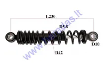 Rear shock absorber for electric scooter ROCKY  L230  SP5.8 D42