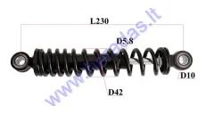 Rear shock absorber for electric scooter ROCKY  L230  SP5.8 D42