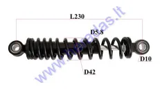 Amortizatorius galinis elektrinio motorolerio ROCKY  L230  SP5.8 D42