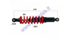 Rear shock absorber for quad bike L340 spring diameter 9